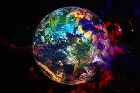 Earth. Solar system. Elements of this image furnished by NASA 스톡 사진