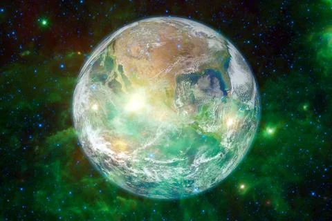 Earth. Solar system. Elements of this image furnished by NASA 스톡 사진