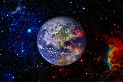 Earth. Solar system. Elements of this image furnished by NASA Фото