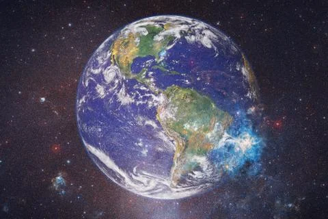 Earth. Solar system. Elements of this image furnished by NASA 스톡 사진