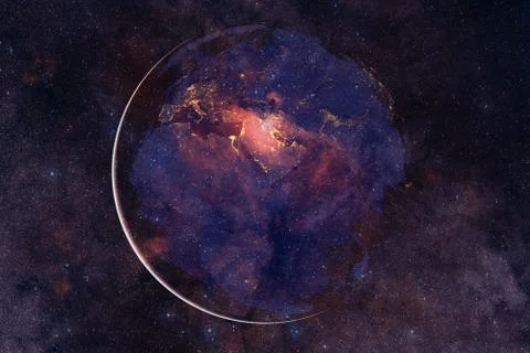 Earth. Solar system. Elements of this image furnished by NASA Stockfoto's
