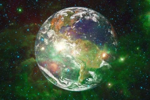 Earth. Solar system. Elements of this image furnished by NASA Stockfoto's