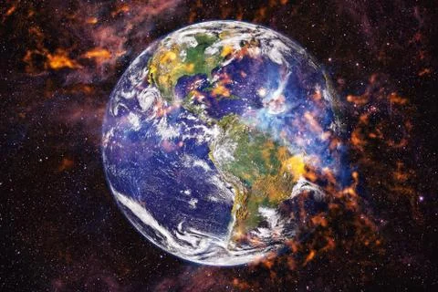 Earth. Solar system. Elements of this image furnished by NASA Foto stock