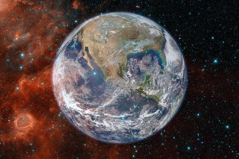  Earth. Solar system. Elements of this image furnished by NASA Earth. Sola... Фото