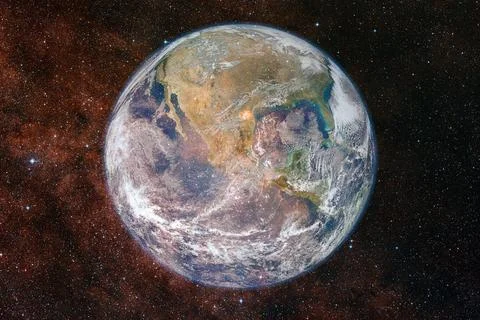  Earth. Solar system. Elements of this image furnished by NASA Earth. Sola... Stockfoto's