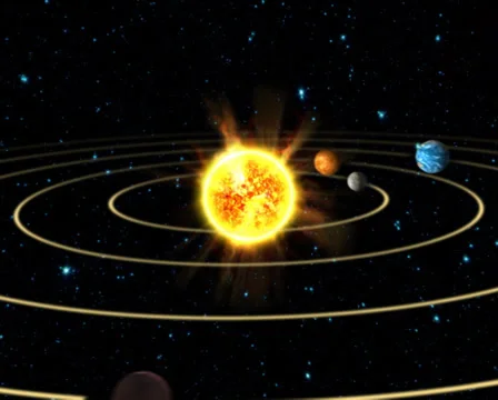 Earth in the Solar System | Stock Video | Pond5