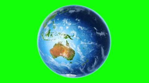 Earth Southern Hemisphere Rotating (Loop on Greenscreen). 스톡 동영상 63169404