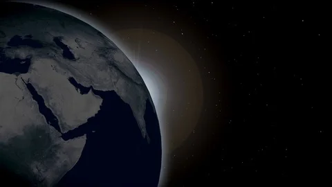 Earth İn The Space 02 Stock Footage 116293374