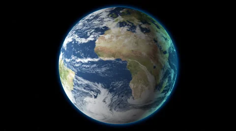 Earth in Space 3D Stock Footage 33962592