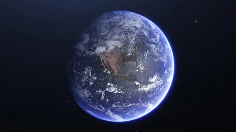 Earth from Space in 4K Animation Stock Footage 287876572