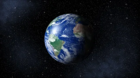 Earth in Space 4K Stock Footage 36154423