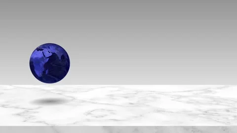 Earth in space animate isolated on white Stock Footage 132597132