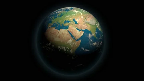 Earth from Space Animation Stock Footage 130753028