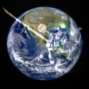 Earth. Space art. Elements of this image furnished by NASA イラスト素材