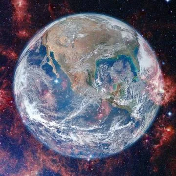 Earth. Space art. Elements of this image furnished by NASA Stock Photos