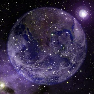 Earth. Space art. Elements of this image furnished by NASA Stockfoto's