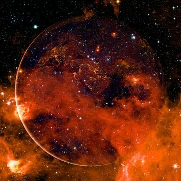 Earth. Space art. Elements of this image furnished by NASA Stock-Fotos