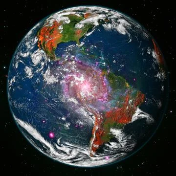 Earth. Space art. Elements of this image furnished by NASA Stock Photos