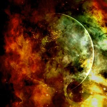 Earth. Space art. Elements of this image furnished by NASA 库存照片
