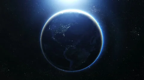 Earth Space Background Video stock 34839504