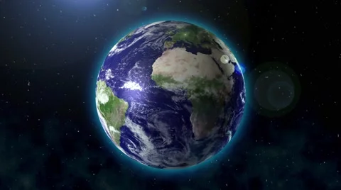 Earth In Space Background Vidéo 64344595