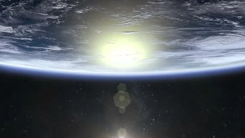 Earth from space. The camera flies away from the Earth. The planet on the screen Video stock 155938647