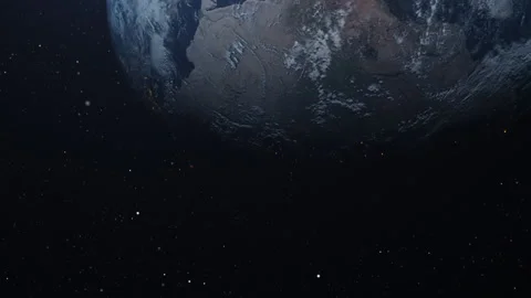 Earth in space with camera moves 2 Stock Footage 164770262