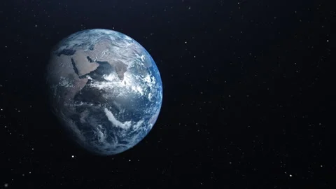 Earth in space with camera moves 3 Stock Footage 164770466