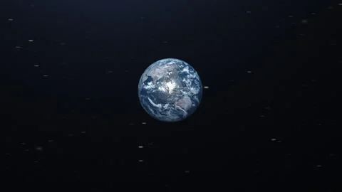 Earth in space with camera moves 5 Stock Footage 164771488