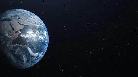 Earth in space with camera moves Stock Footage 164769683