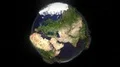 Earth space extruded turning spinning globe world blue marble satellite map 4k 4k or 4k+ Resolution
