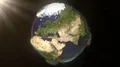 Earth space extruded turning spinning globe world blue marble satellite map 4k 4k or 4k+ Resolution