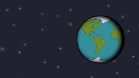 Earth in space Stock Footage 35901232