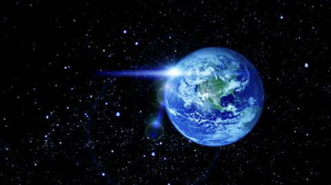 Earth in the Space Stock Footage 37707080