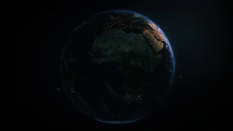 Earth from space Stock Footage 129744358