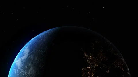 Earth in space Video stock 228718516