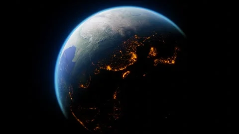 Earth in space Stock Footage 258369931