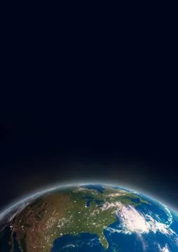 Earth from Space Stock Illustration