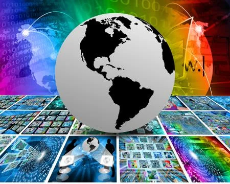 Earth in space Illustrazione stock