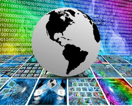 Earth in space Stock Illustration