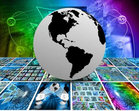 Earth in space Stock Illustration