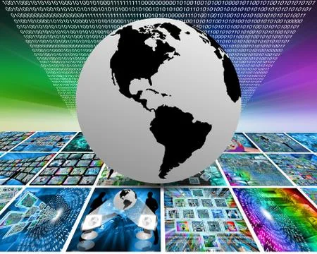 Earth in space Stock Illustration