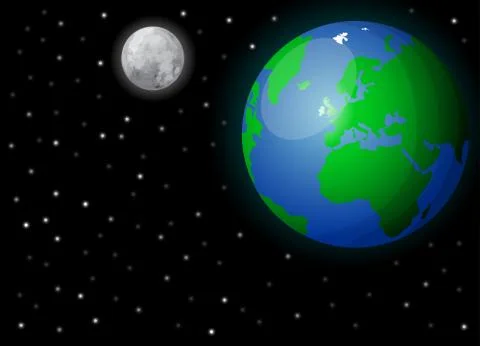 Earth on space Stock Illustration
