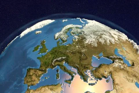 Earth from space, illustration Stock Illustration