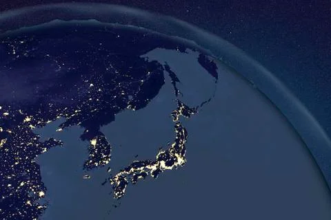 Earth from space, illustration Stock Illustration