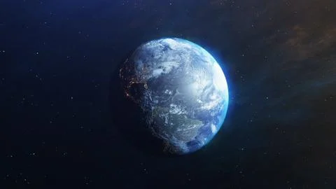 Earth In The Space Normal Size Stock Photos