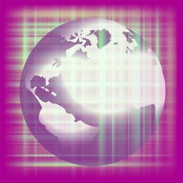Earth space purple background vector Stock-Illustration