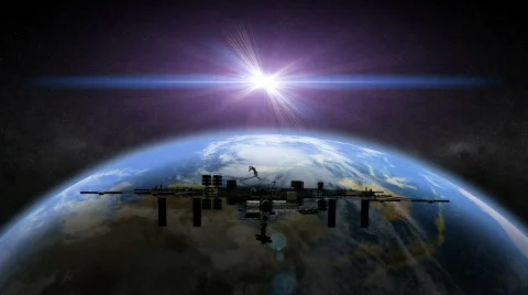 Earth Space Station Видео 490541