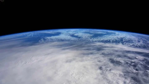 Earth from space. Time lapse of over the Earth seen from the ISS. Space Stock Footage 129011485