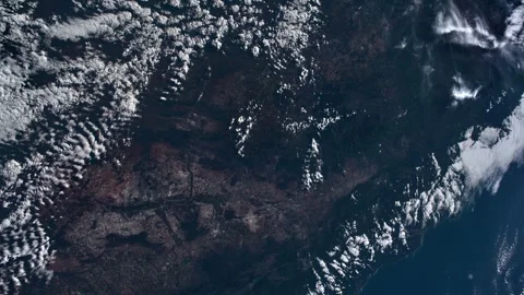 Earth from space. Time lapse of over the Earth seen from the ISS Stock Footage 271055089
